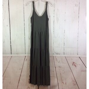 Splendid Maxi Dress Womens S Gray Tiered Romantic Resortwear Vacation NWT $188